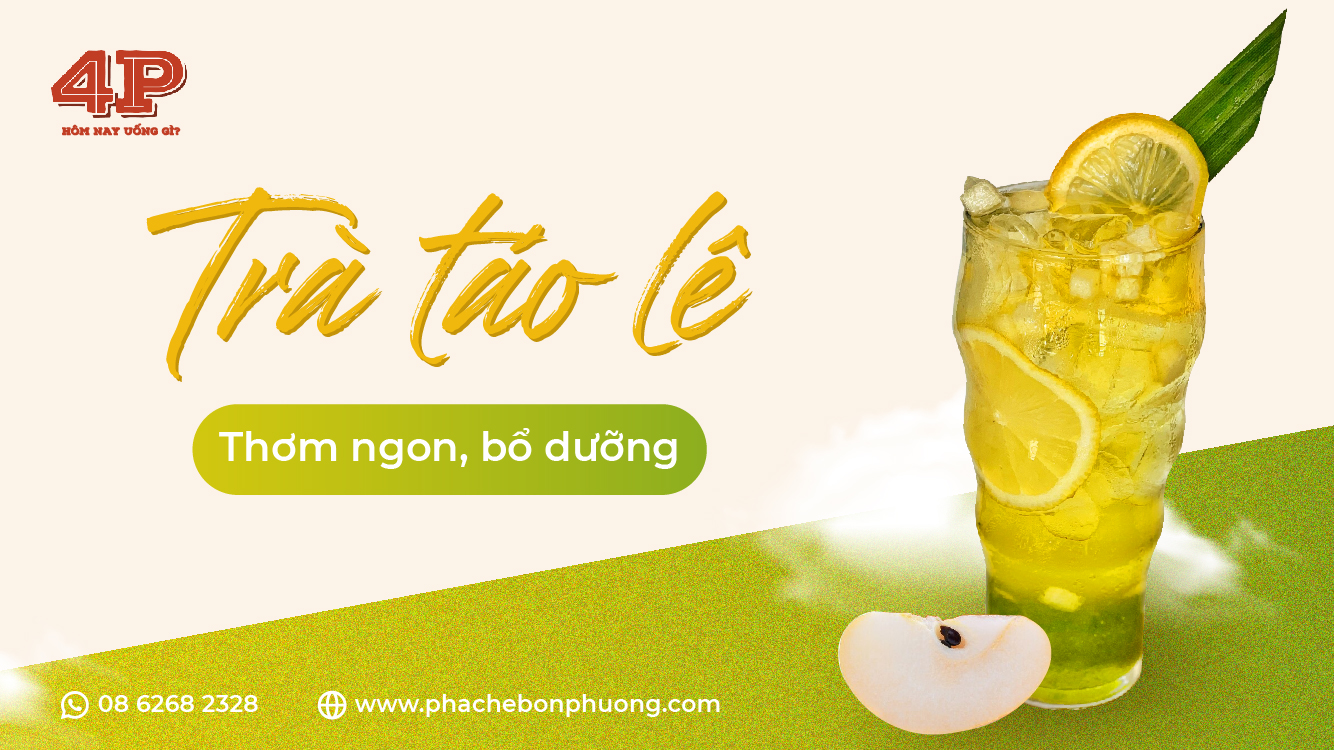 CÔNG THỨC TRÀ TÁO LÊ - MÓN NGON MÙA THU 🍹